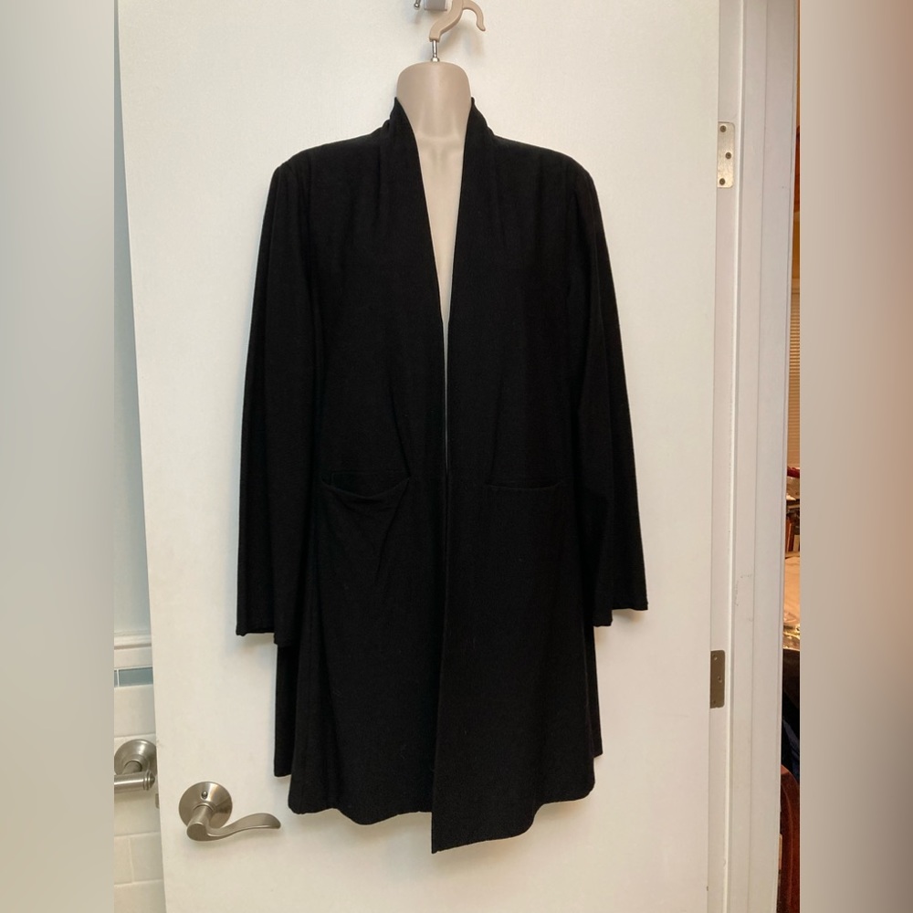Eileen Fisher Open Cardigan Jacket pockets M